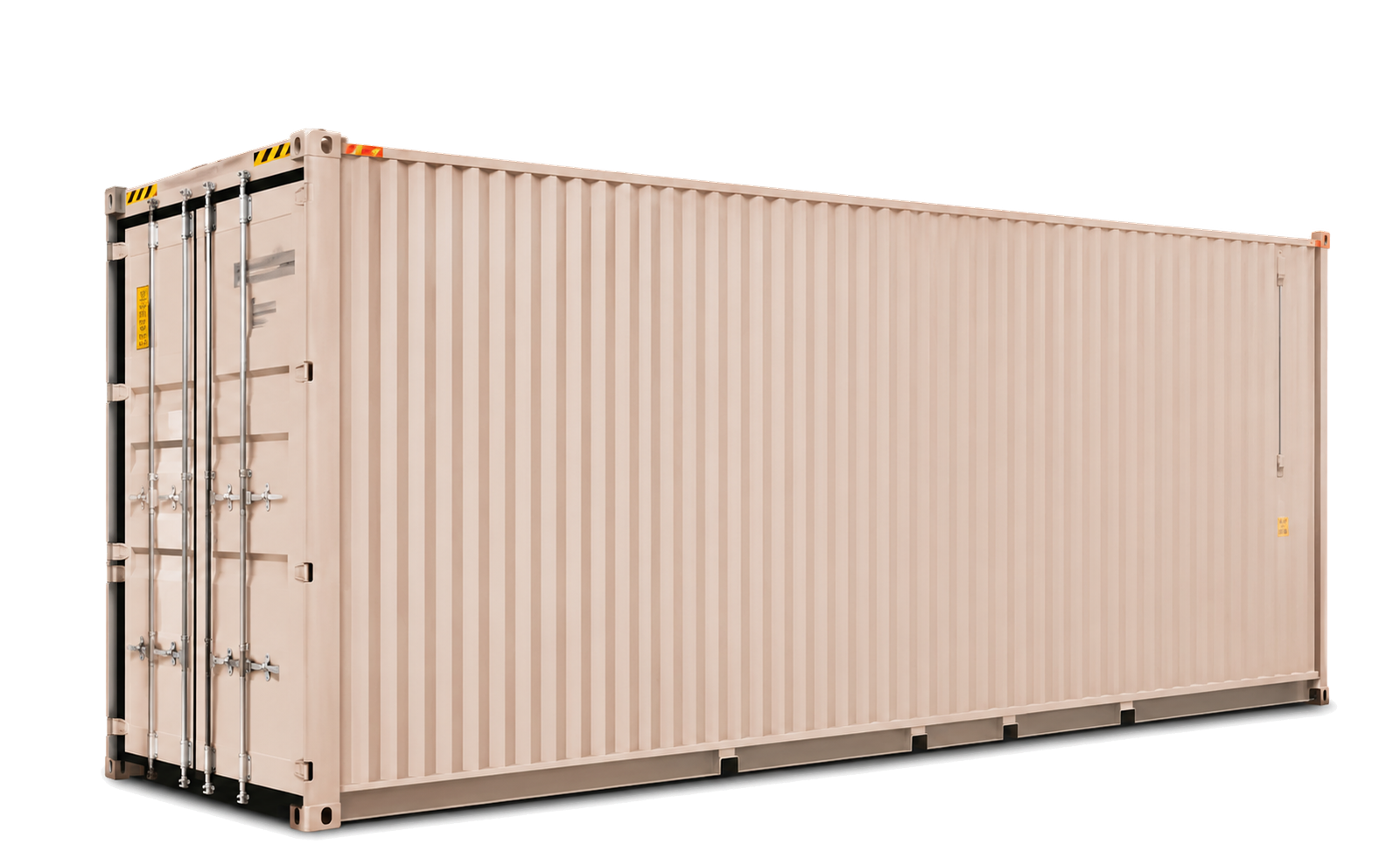 20ft standard shipping container for sale in light tan