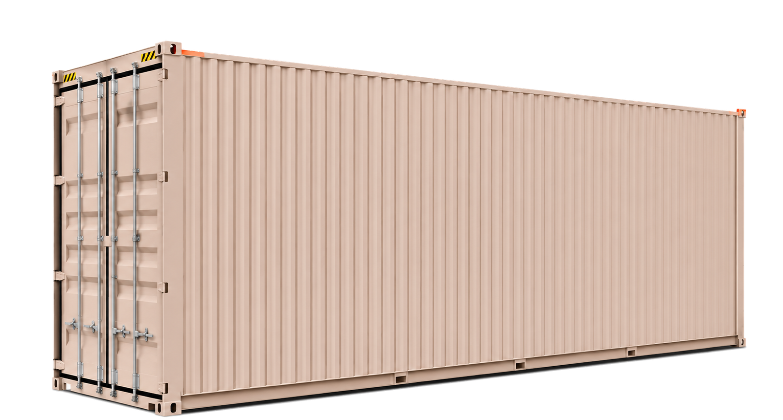 40ft standard shipping container for sale in light tan